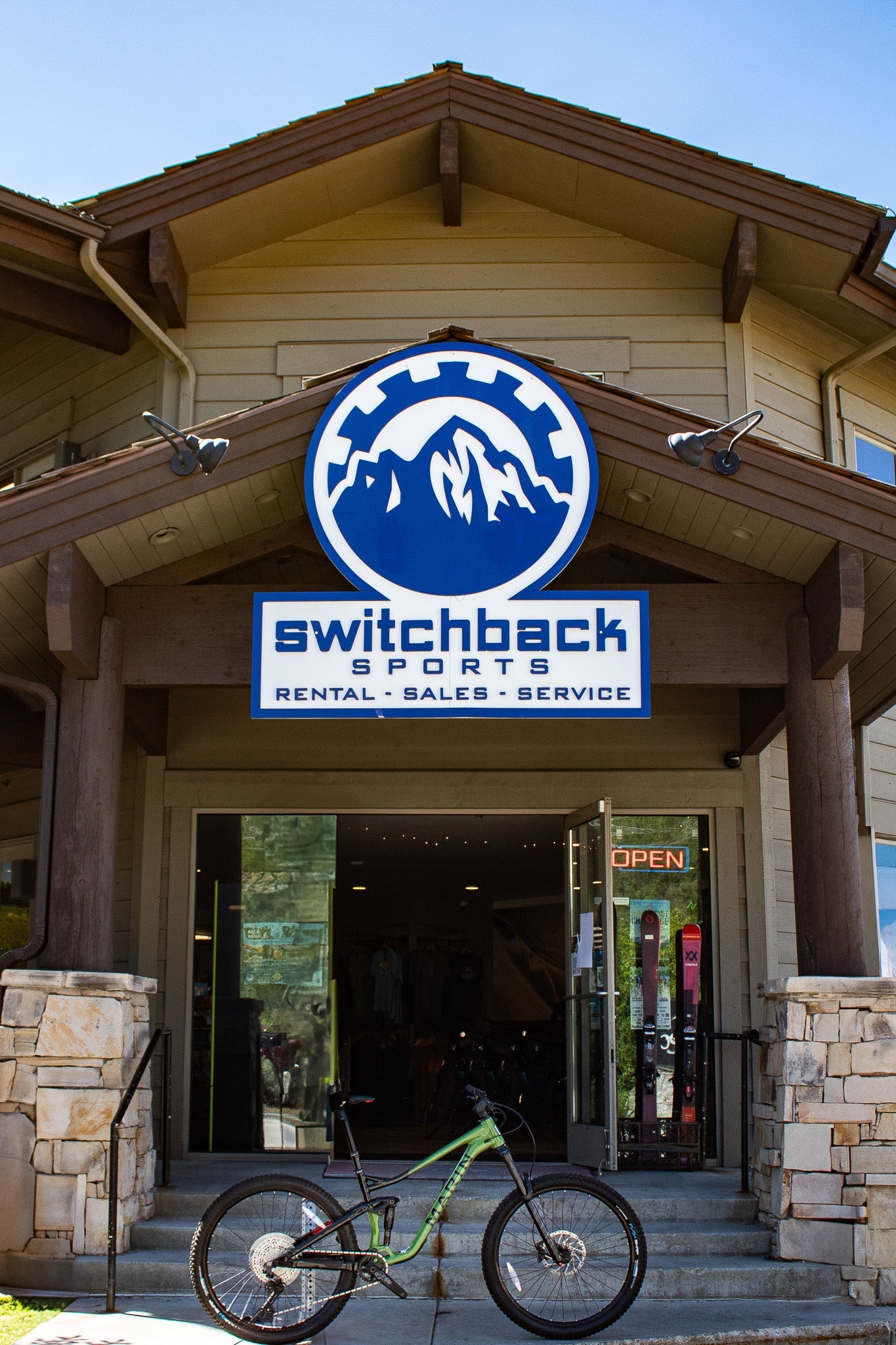 Front entrance of Switchback Sports in Park City